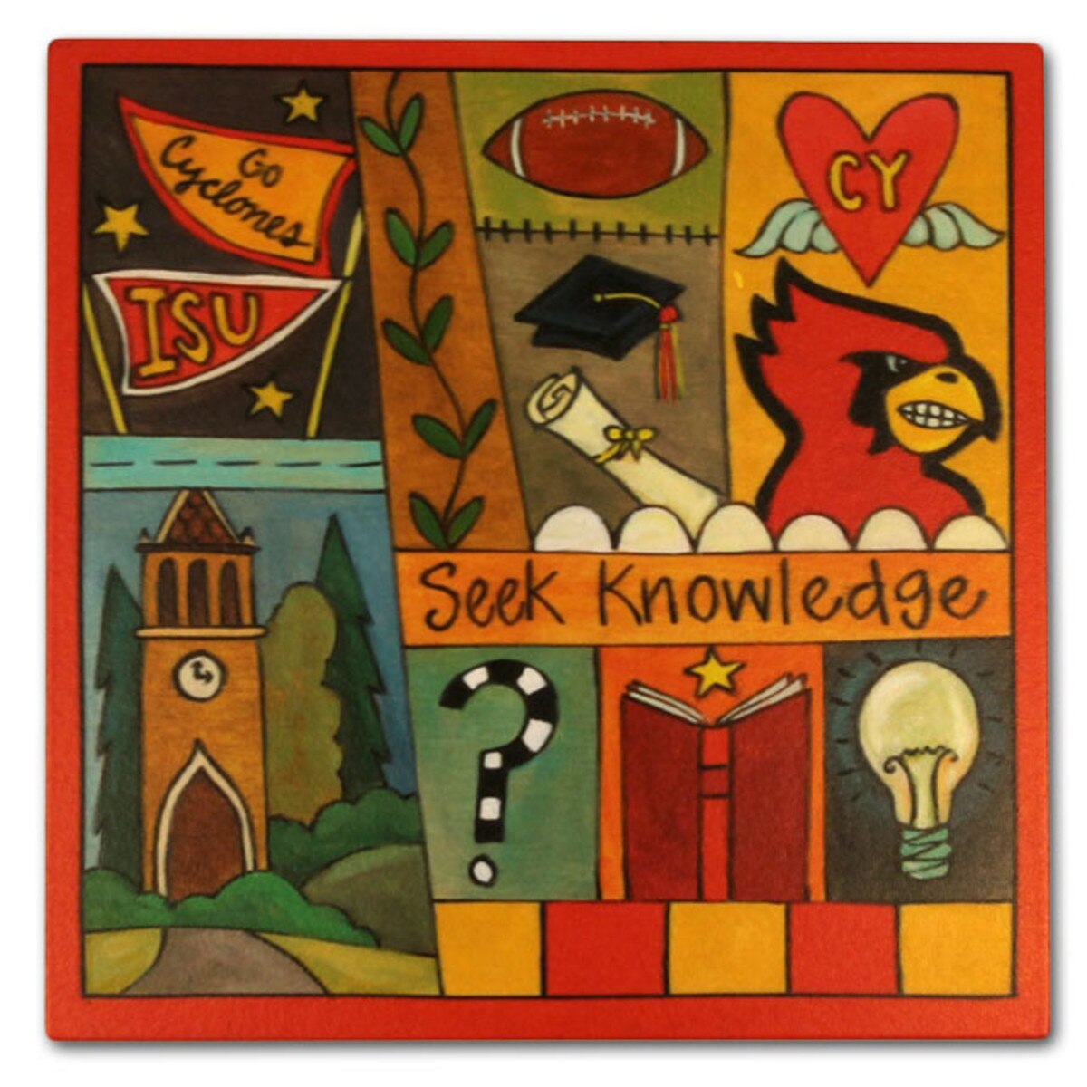 Sincerely Sticks Seek Knowledge Wooden Plaque